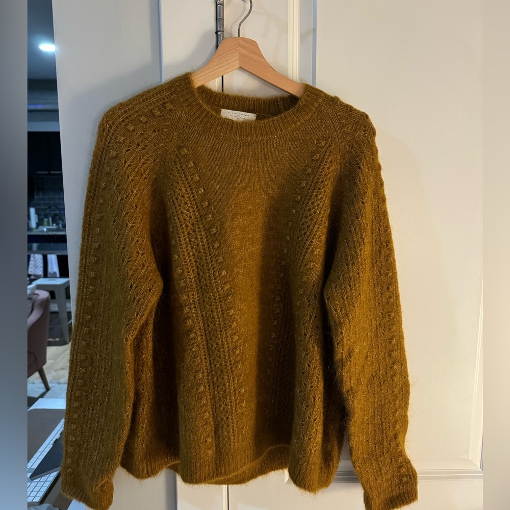Sezane Combe Sweater in Gold - XXL